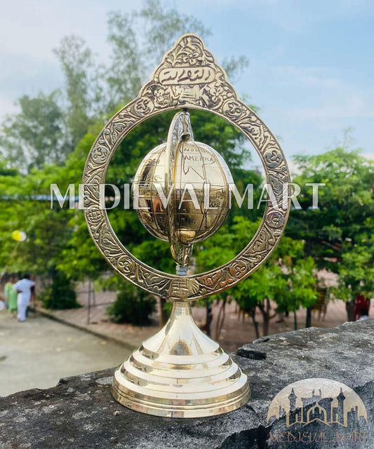 MEDIEVALMART FR Longue-Vue Nautique Antique 50X en Laiton – Télescope Portable de 18" pour Décoration Nautique