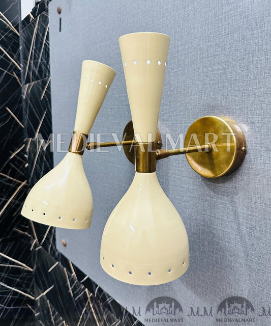 MEDIEVALMART FR Applique Murale Scarabée Vintage en Laiton : Luminaire Mural Mid-Century Modern