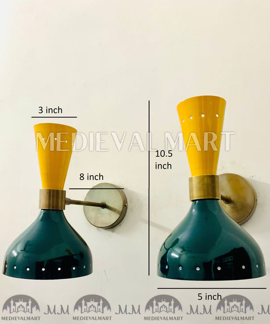 MEDIEVALMART FR Applique Murale Scarabée Vintage en Laiton : Luminaire Mural Mid-Century Modern