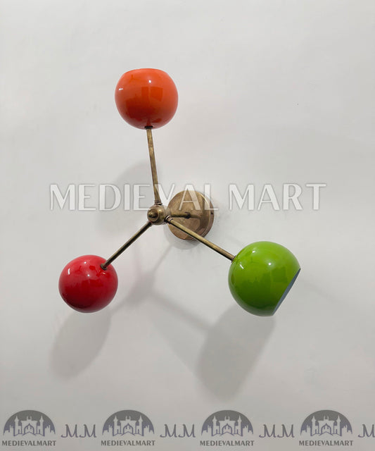 MEDIEVALMART FR Applique Murale Scarabée Vintage en Laiton : Luminaire Mural Mid-Century Modern