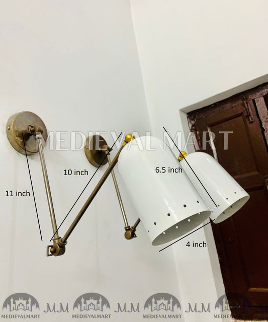 MEDIEVALMART FR Applique Murale Scarabée Vintage en Laiton : Luminaire Mural Mid-Century Modern