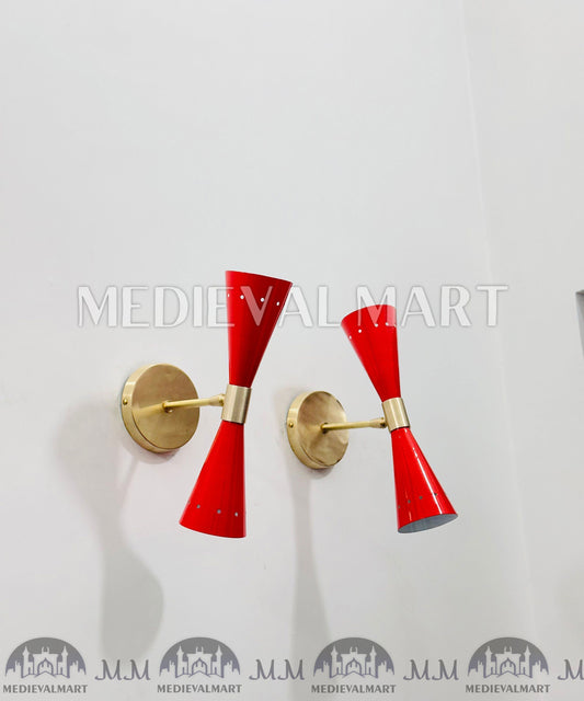 MEDIEVALMART FR Applique Murale Scarabée Vintage en Laiton : Luminaire Mural Mid-Century Modern