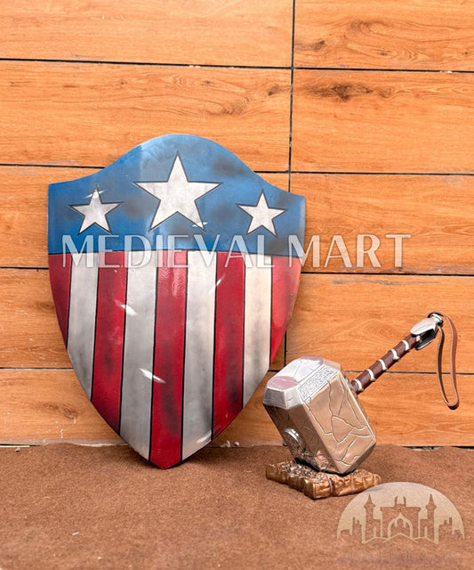 MEDIEVALMART FR Bouclier Endommagé de Steve Rogers – First Avengers | Cadeau pour Cosplay