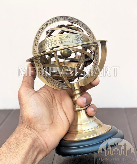 MEDIEVALMART FR Longue-Vue Nautique Antique 50X en Laiton – Télescope Portable de 18" pour Décoration Nautique