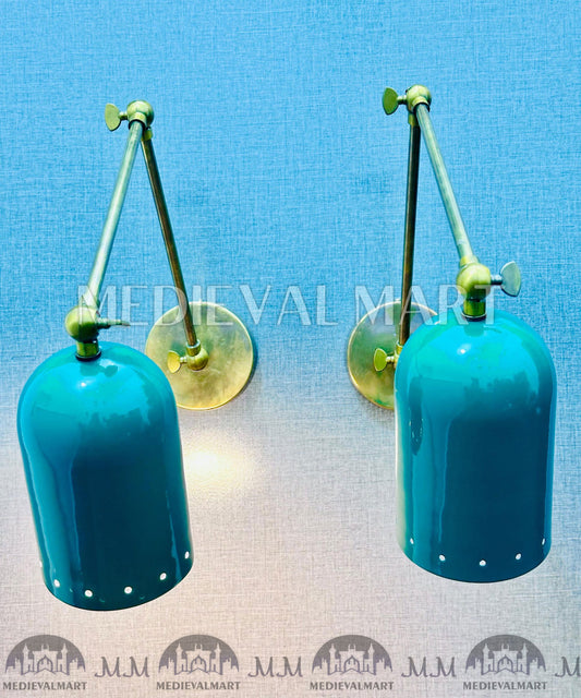 MEDIEVALMART FR Applique Murale Scarabée Vintage en Laiton : Luminaire Mural Mid-Century Modern