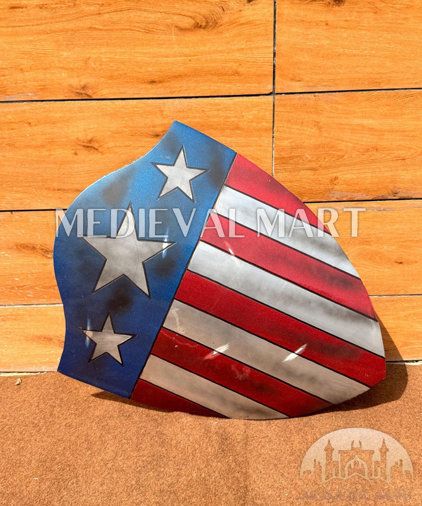 MEDIEVALMART FR Bouclier Endommagé de Steve Rogers – First Avengers | Cadeau pour Cosplay