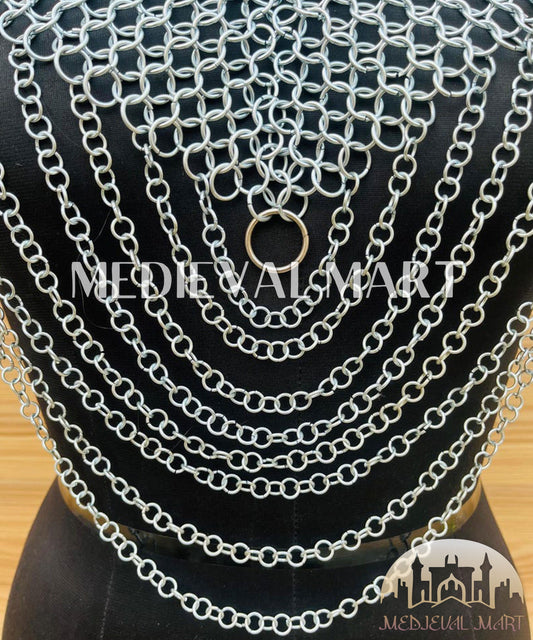 MEDIEVALMART FR Bouclier Viking Iconique Valhalla Noir/Gris – Ivar le Désossé avec Pointes en Fer | Cadeau pour Papa