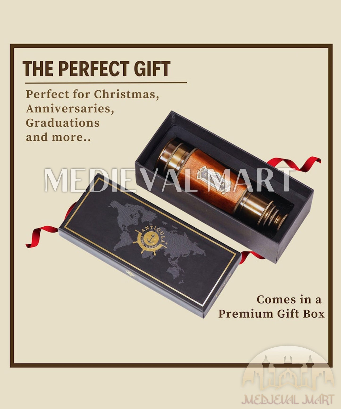 MEDIEVALMART FR Bouclier Médiéval Templier Inspiré de la Croix Zelda & Diable en Bois – Finition Bleue & Or | Cadeau pour Noël