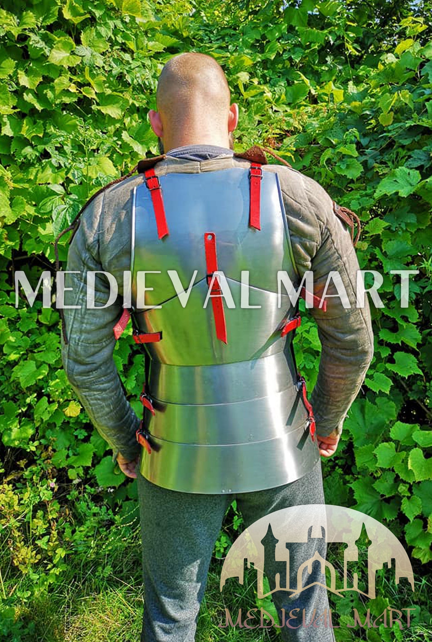 MEDIEVALMART FR Armure Médiévale de l’Empire Romain Kastenbrust – Armure Complète en Plaques avec Épée Alexander (ROA 1332)
