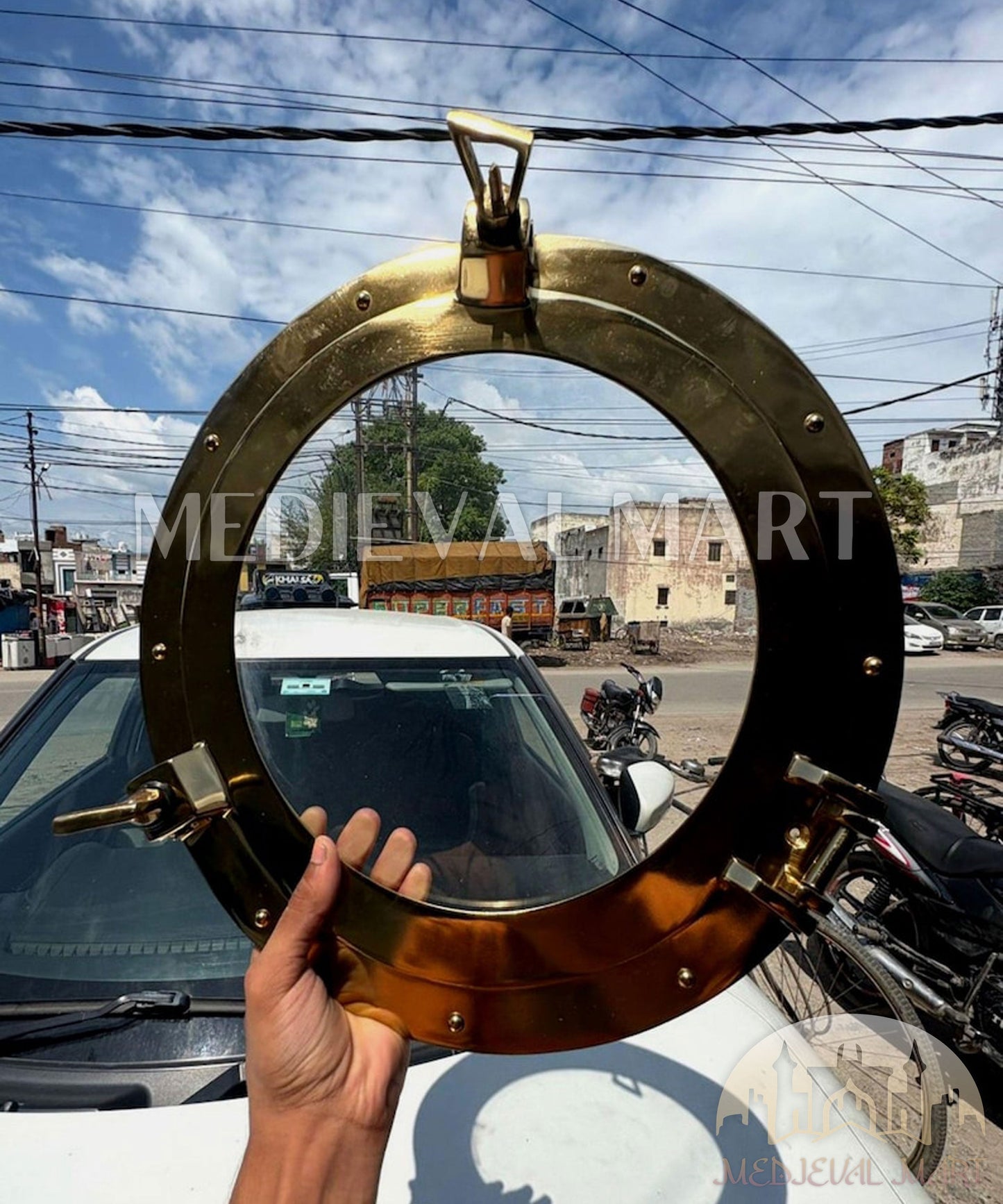 MEDIEVALMART FR Armure de Combat du XIVe Siècle – Ensemble Complet d’Armure de Buhurt avec Bassinet Klappvisor & Épée