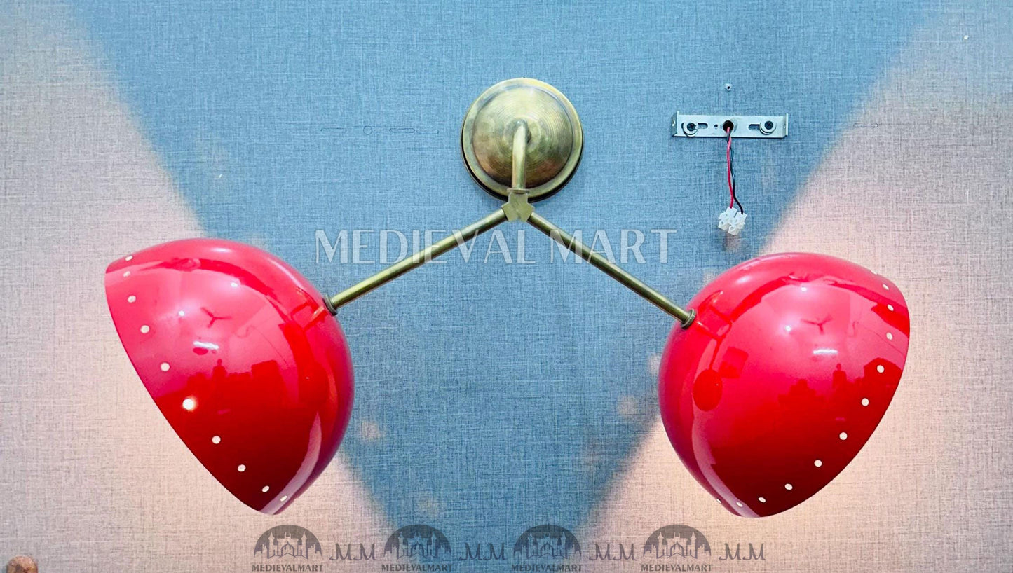 MEDIEVALMART FR Applique Murale Scarabée Vintage en Laiton : Luminaire Mural Mid-Century Modern