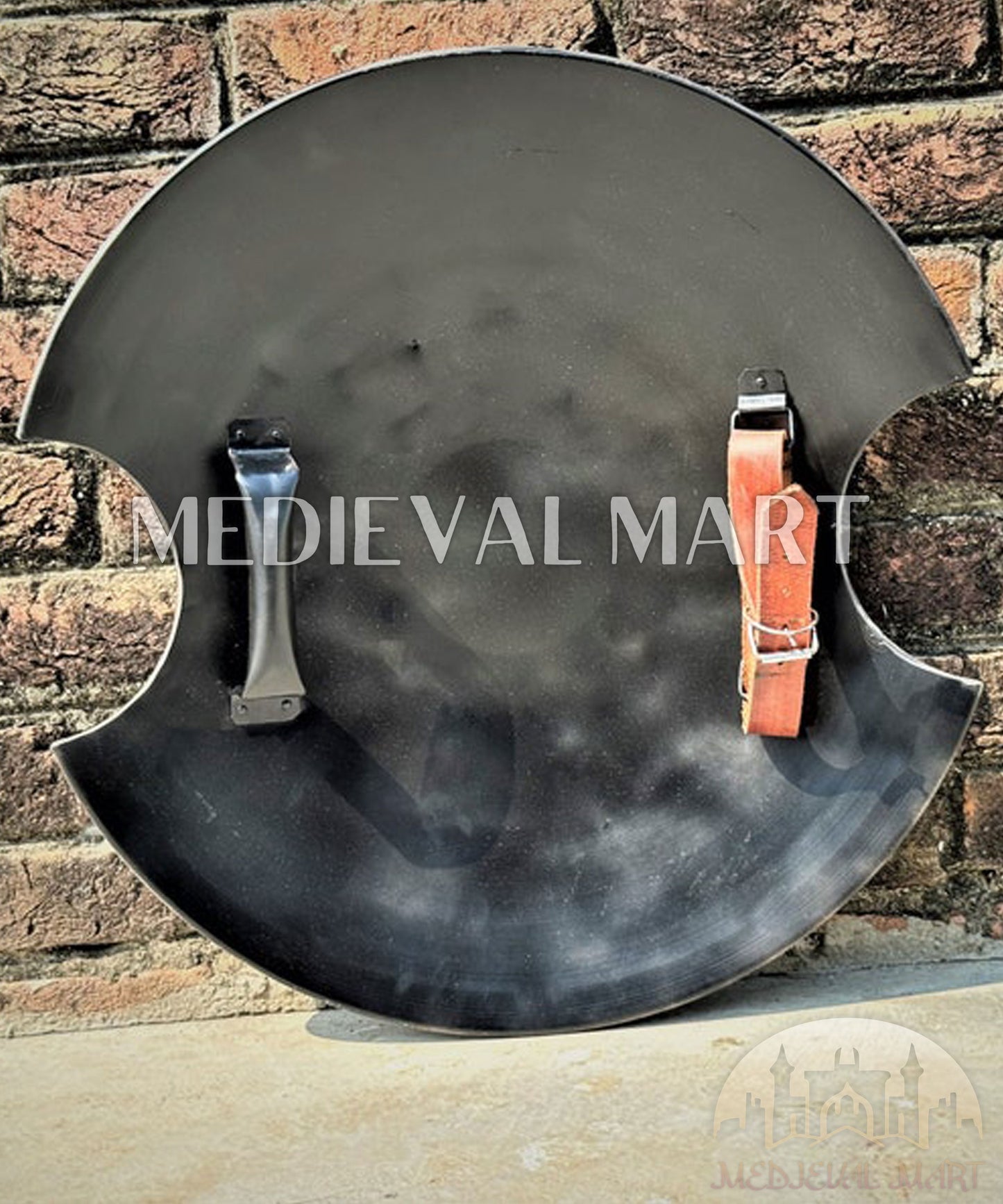 MEDIEVALMART FR Bouclier Viking Iconique Jarl Borg à Pointes en Fer – Bouclier Viking Battleworn | Cadeau pour Papa