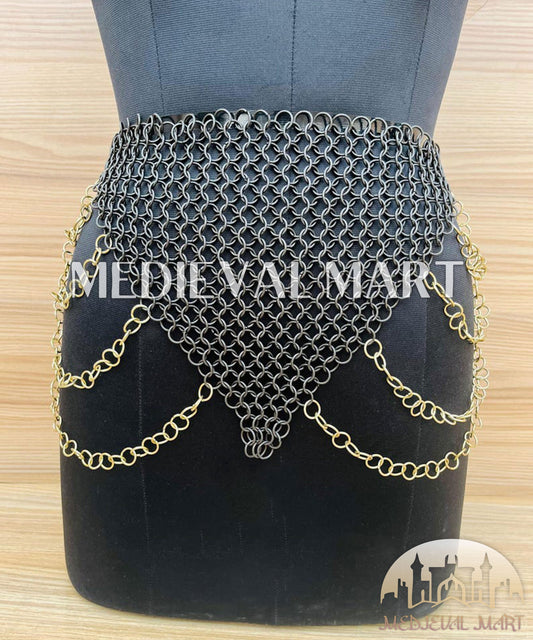 MEDIEVALMART FR Bouclier Viking Iconique Valhalla Noir/Gris – Ivar le Désossé avec Pointes en Fer | Cadeau pour Papa