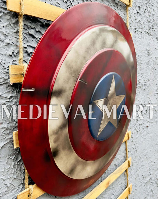 MEDIEVALMART FR Bouclier Viking Iconique Jarl Borg à Pointes en Fer – Bouclier Viking Battleworn | Cadeau pour Papa