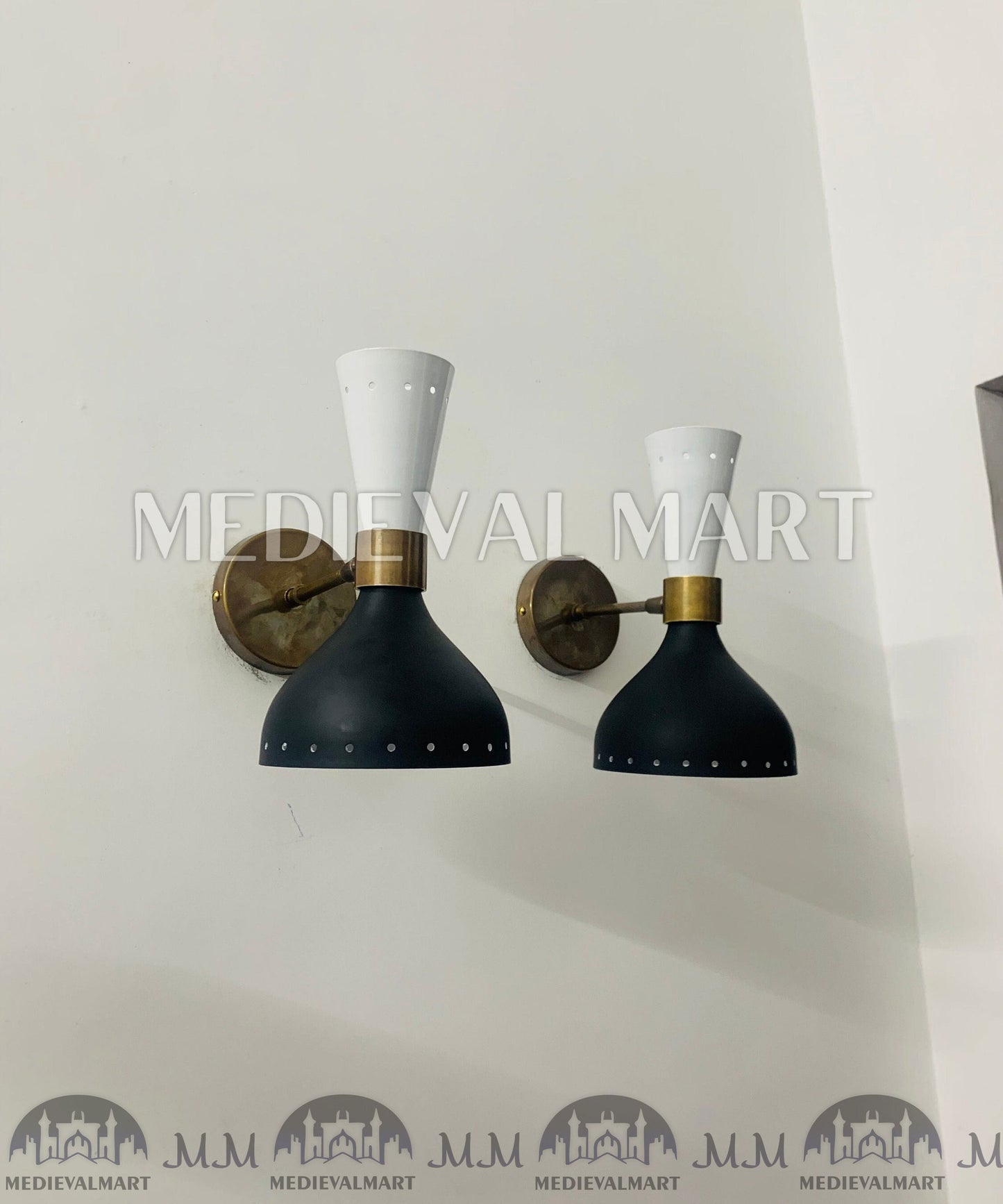 MEDIEVALMART FR Applique Murale Scarabée Vintage en Laiton : Luminaire Mural Mid-Century Modern