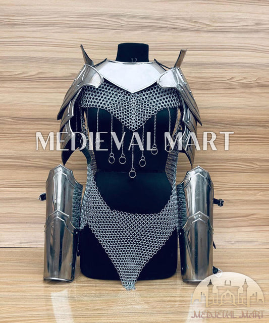 MEDIEVALMART FR Bouclier Viking Iconique Valhalla Noir/Gris – Ivar le Désossé avec Pointes en Fer | Cadeau pour Papa
