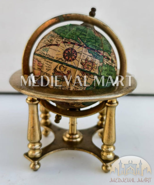 MEDIEVALMART FR Longue-Vue Nautique Antique 50X en Laiton – Télescope Portable de 18" pour Décoration Nautique