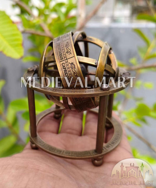 MEDIEVALMART FR Longue-Vue Nautique Antique 50X en Laiton – Télescope Portable de 18" pour Décoration Nautique