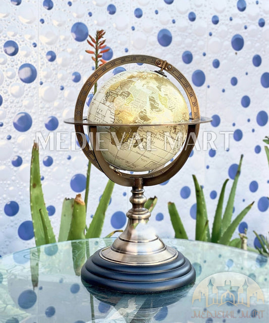 MEDIEVALMART FR Longue-Vue Nautique Antique 50X en Laiton – Télescope Portable de 18" pour Décoration Nautique