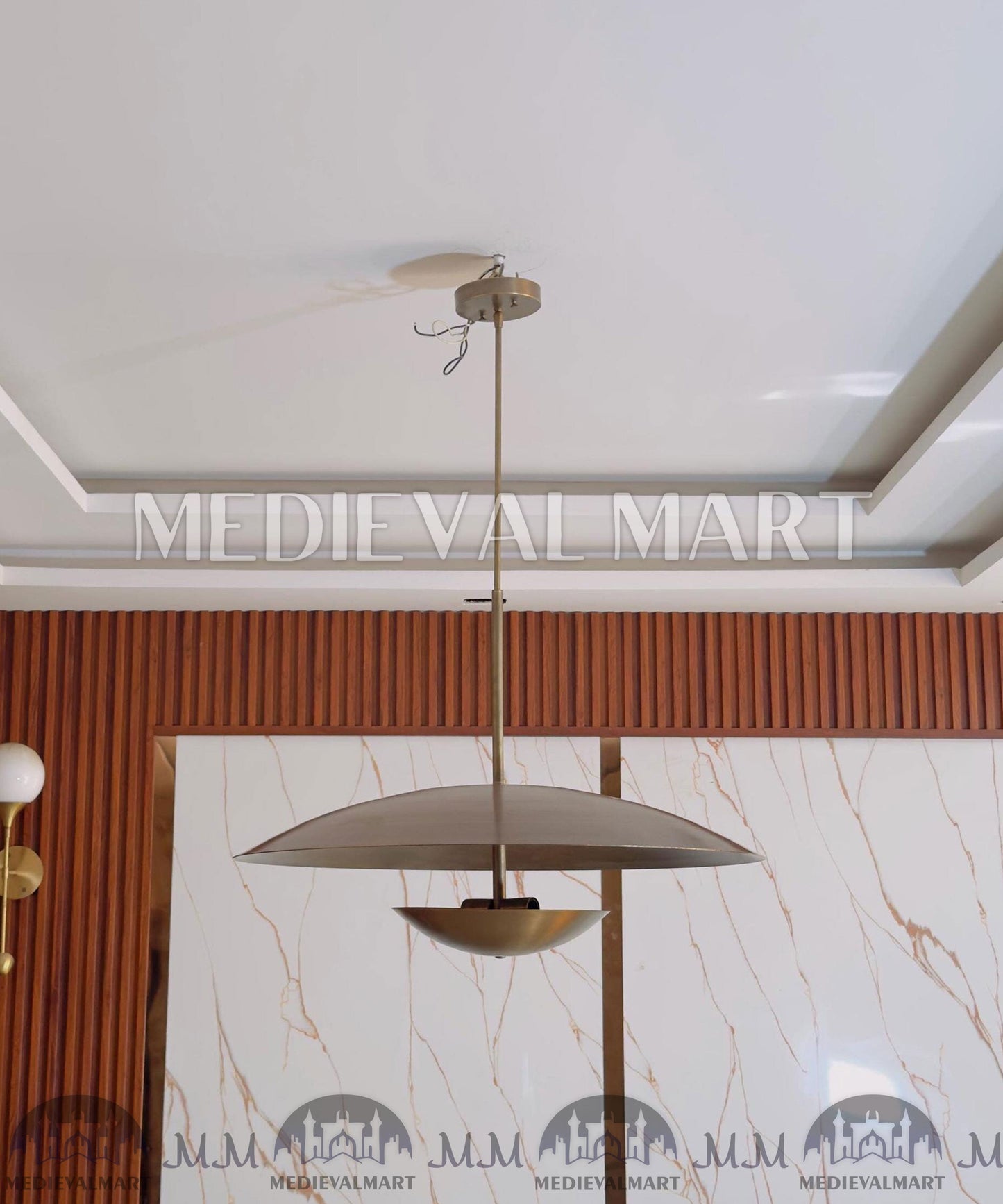 MEDIEVALMART FR Ensemble De Gantelets Dorés Inspirés De Sauron Witcher LOTR Avec Étoile Bleue – Gants D’Armure Cosplay