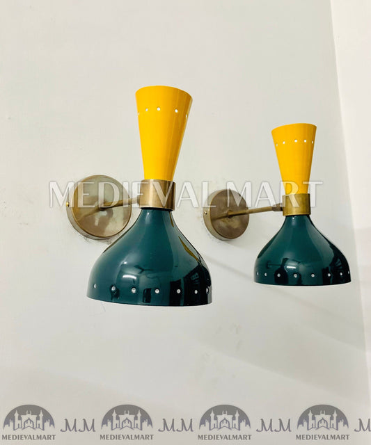 MEDIEVALMART FR Applique Murale Scarabée Vintage en Laiton : Luminaire Mural Mid-Century Modern