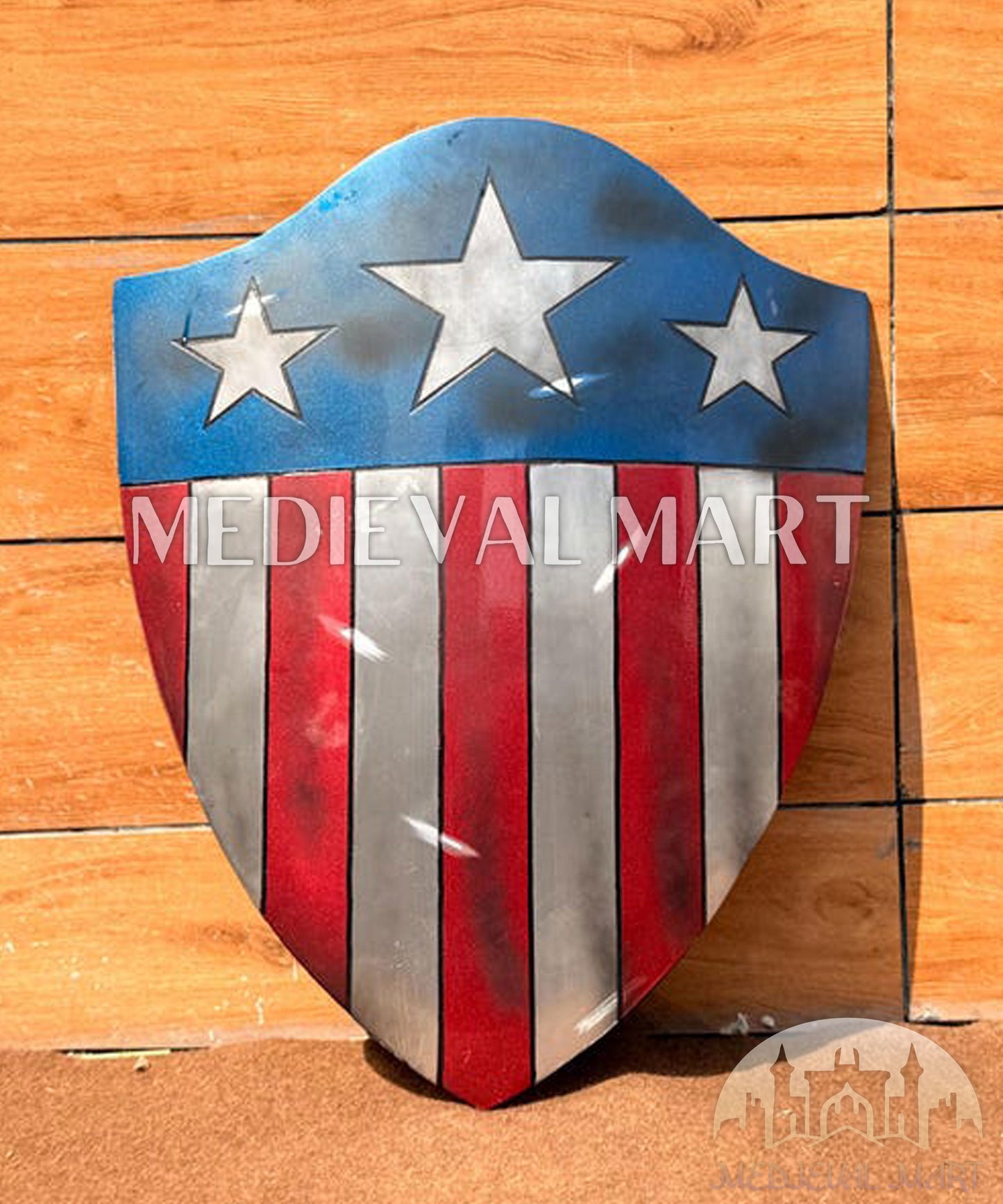 MEDIEVALMART FR Bouclier Endommagé de Steve Rogers – First Avengers | Cadeau pour Cosplay