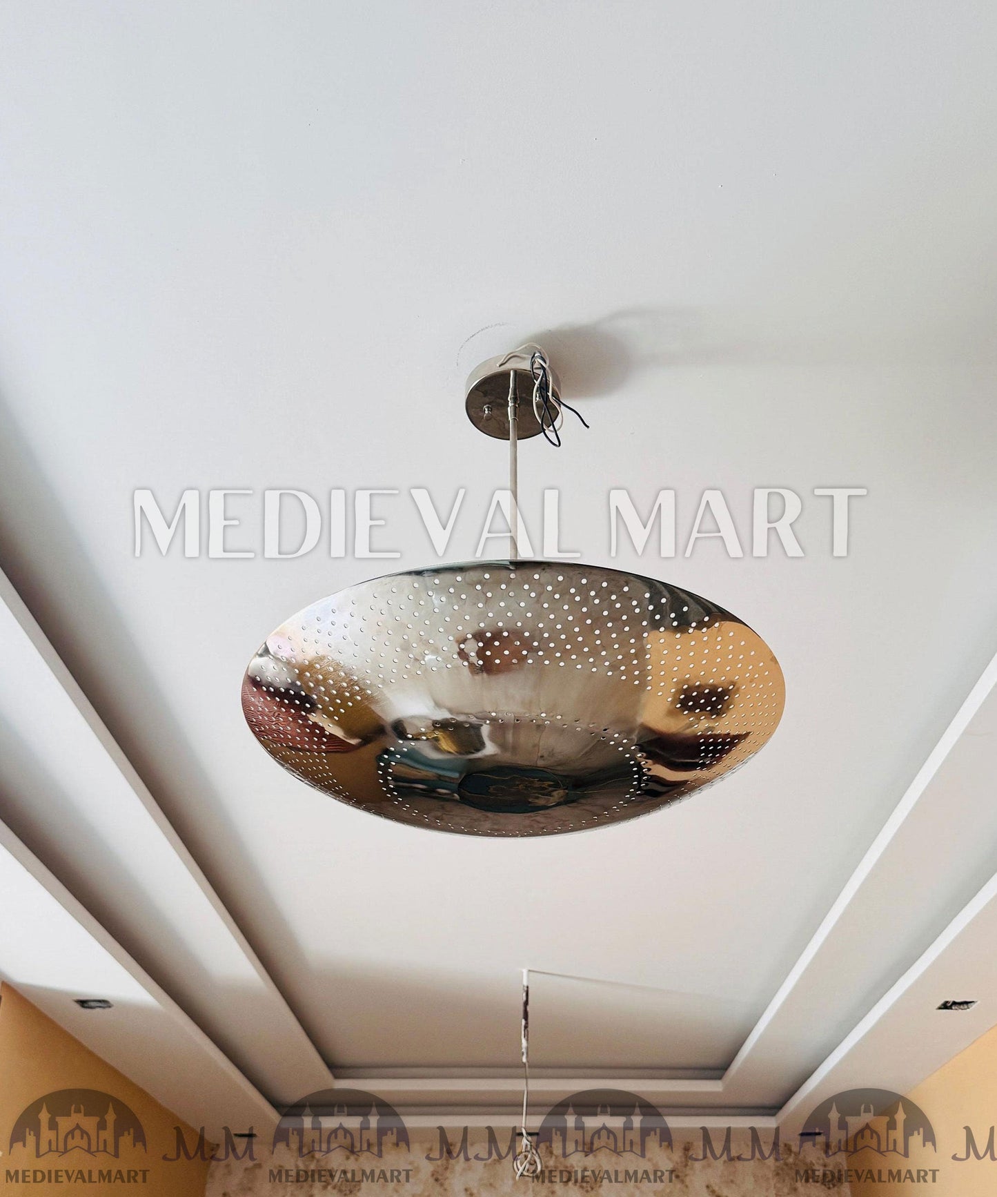 MEDIEVALMART FR Ensemble De Gantelets Dorés Inspirés De Sauron Witcher LOTR Avec Étoile Bleue – Gants D’Armure Cosplay