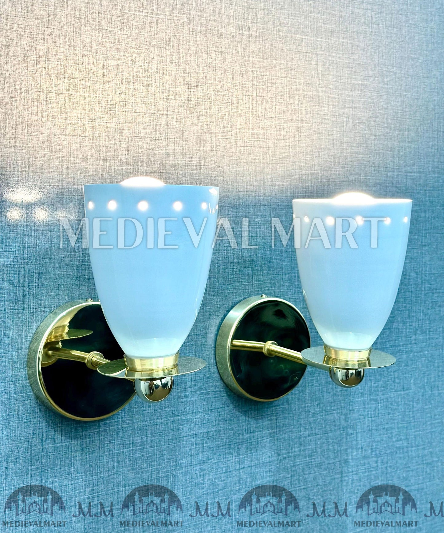 MEDIEVALMART FR Applique Murale en Laiton Fabriquée à la Main : Luminaire