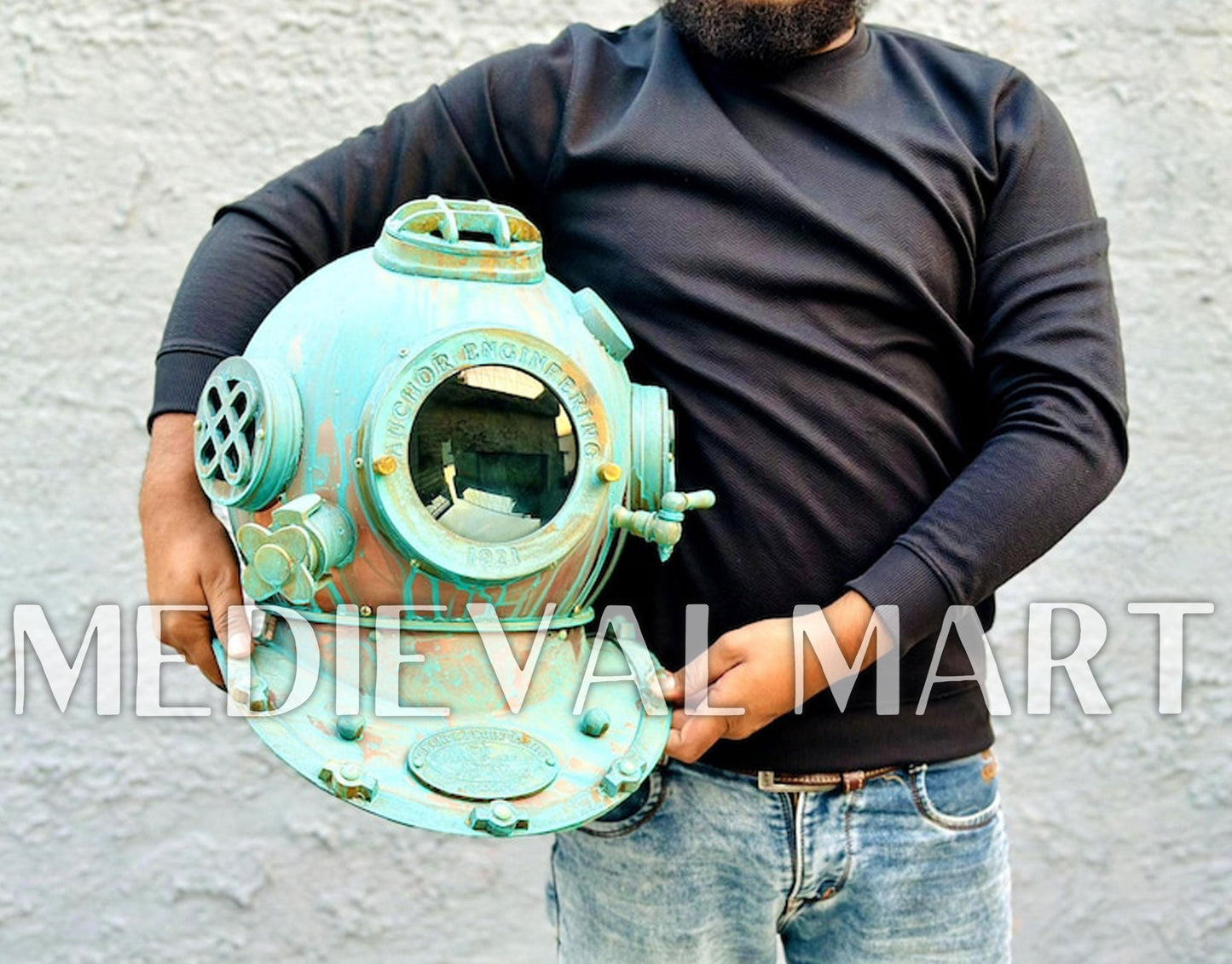 MEDIEVALMART FR Armure de Combat du XIVe Siècle – Ensemble Complet d’Armure de Buhurt avec Bassinet Klappvisor & Épée