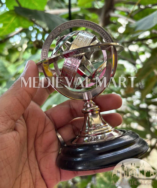 MEDIEVALMART FR Longue-Vue Nautique Antique 50X en Laiton – Télescope Portable de 18" pour Décoration Nautique