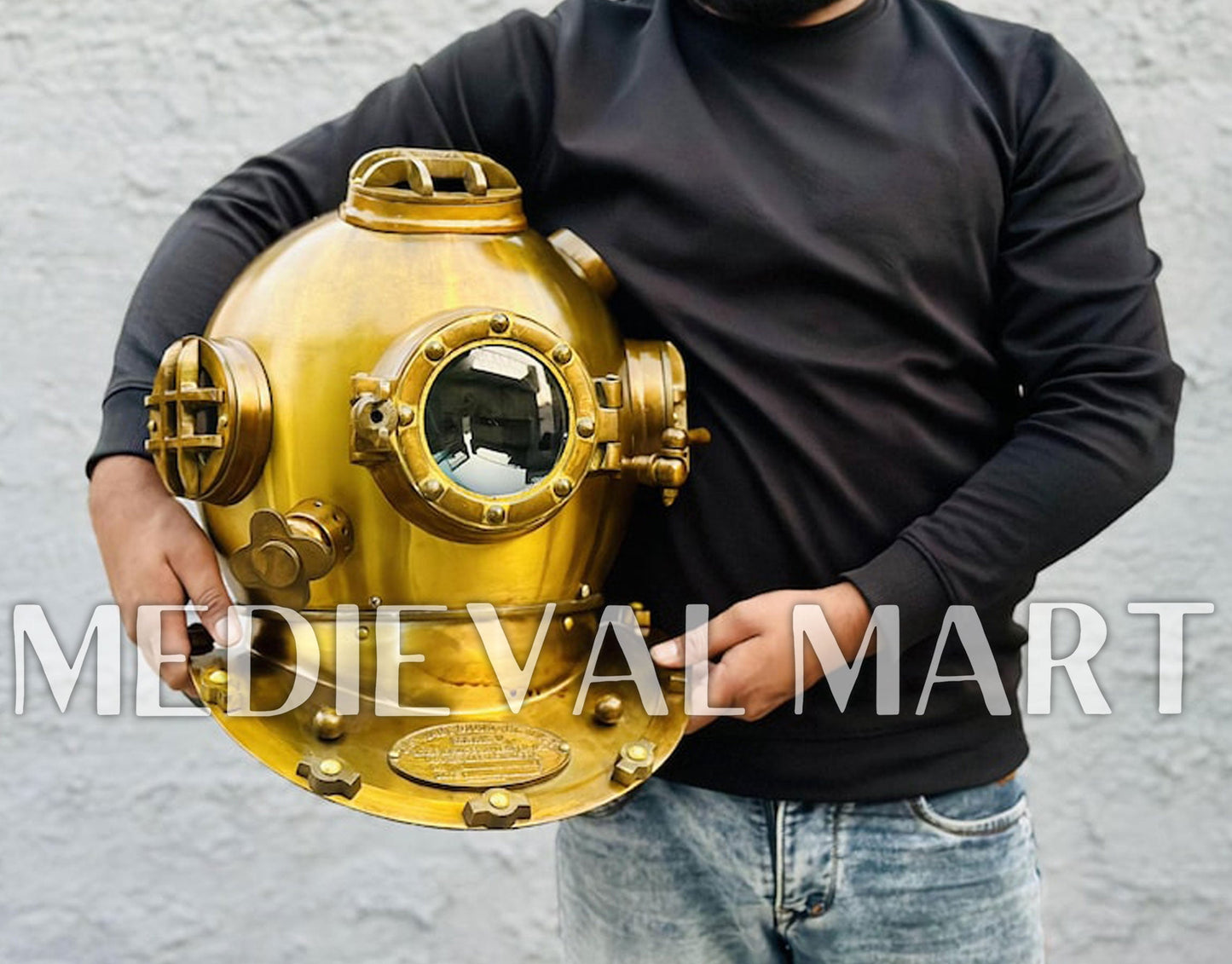 MEDIEVALMART FR Armure de Combat du XIVe Siècle – Ensemble Complet d’Armure de Buhurt avec Bassinet Klappvisor & Épée