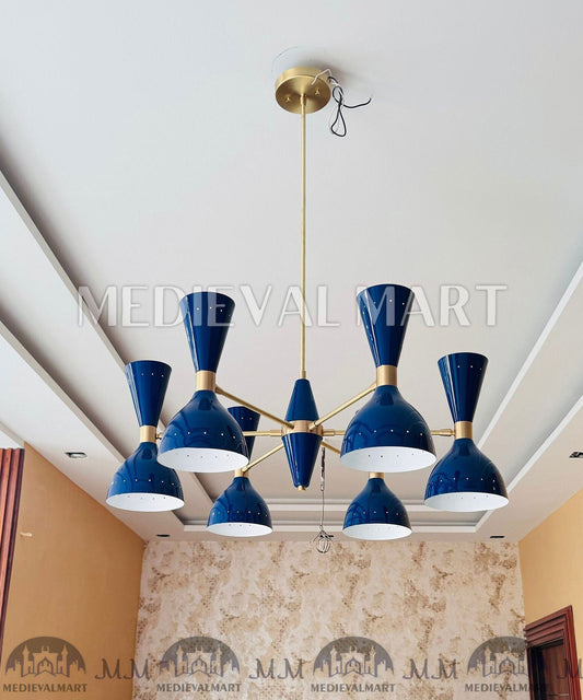 MEDIEVALMART FR Ensemble De Gantelets Dorés Inspirés De Sauron Witcher LOTR Avec Étoile Bleue – Gants D’Armure Cosplay