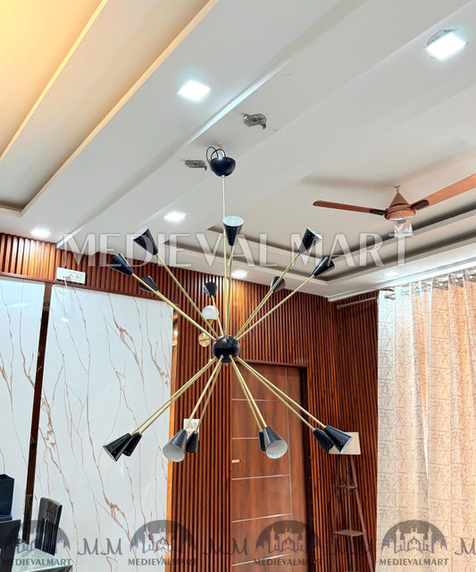 MEDIEVALMART FR Ensemble De Gantelets Dorés Inspirés De Sauron Witcher LOTR Avec Étoile Bleue – Gants D’Armure Cosplay