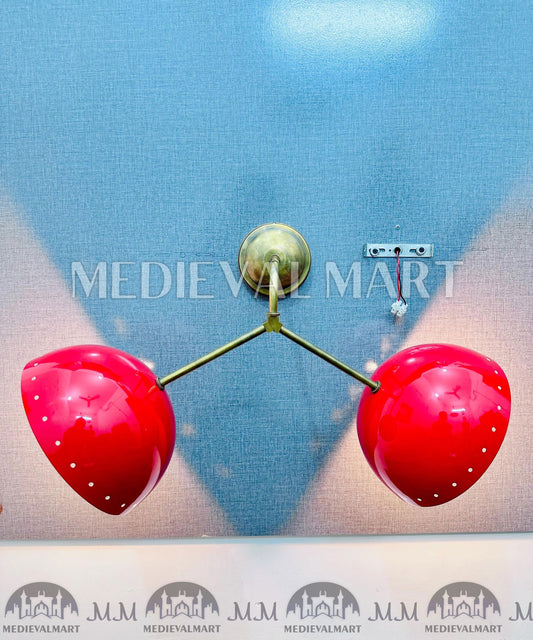 MEDIEVALMART FR Applique Murale Scarabée Vintage en Laiton : Luminaire Mural Mid-Century Modern