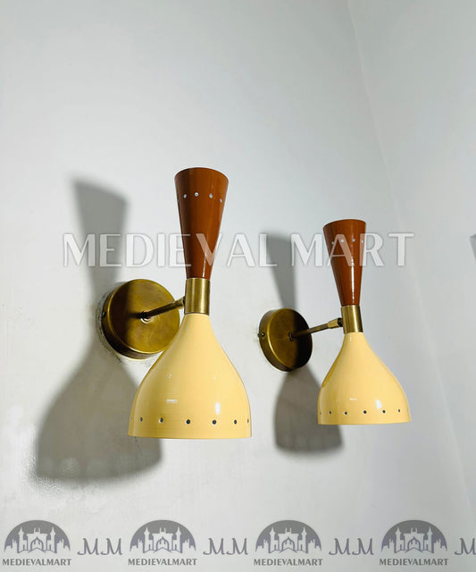 MEDIEVALMART FR Applique Murale Scarabée Vintage en Laiton : Luminaire Mural Mid-Century Modern