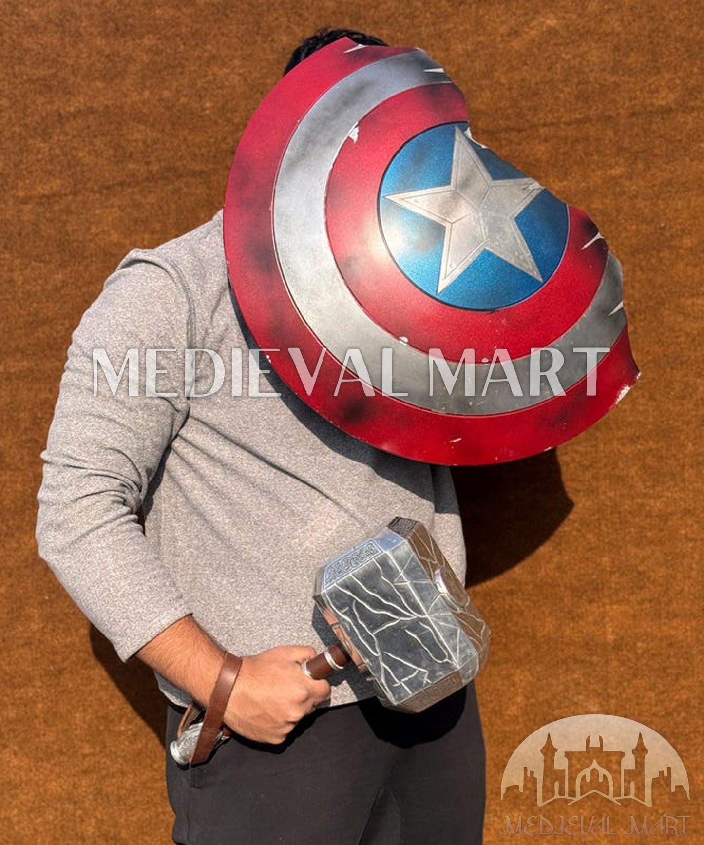 MEDIEVALMART FR Bouclier Endommagé de Steve Rogers – First Avengers | Cadeau pour Cosplay