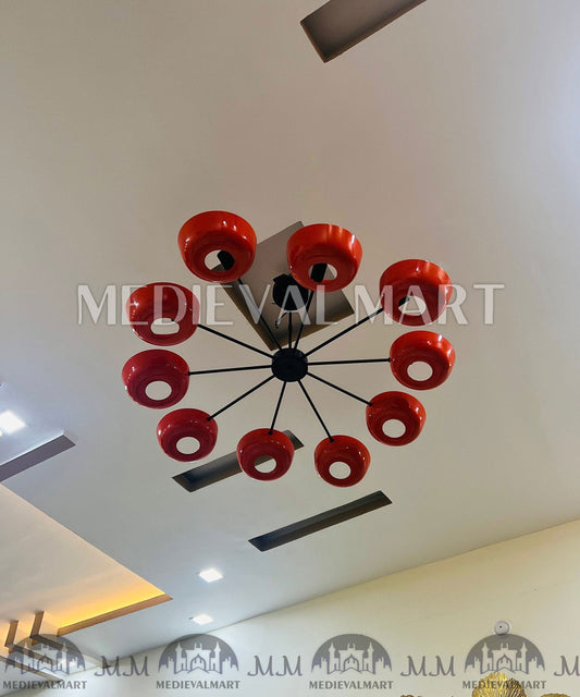 MEDIEVALMART FR Ensemble De Gantelets Dorés Inspirés De Sauron Witcher LOTR Avec Étoile Bleue – Gants D’Armure Cosplay