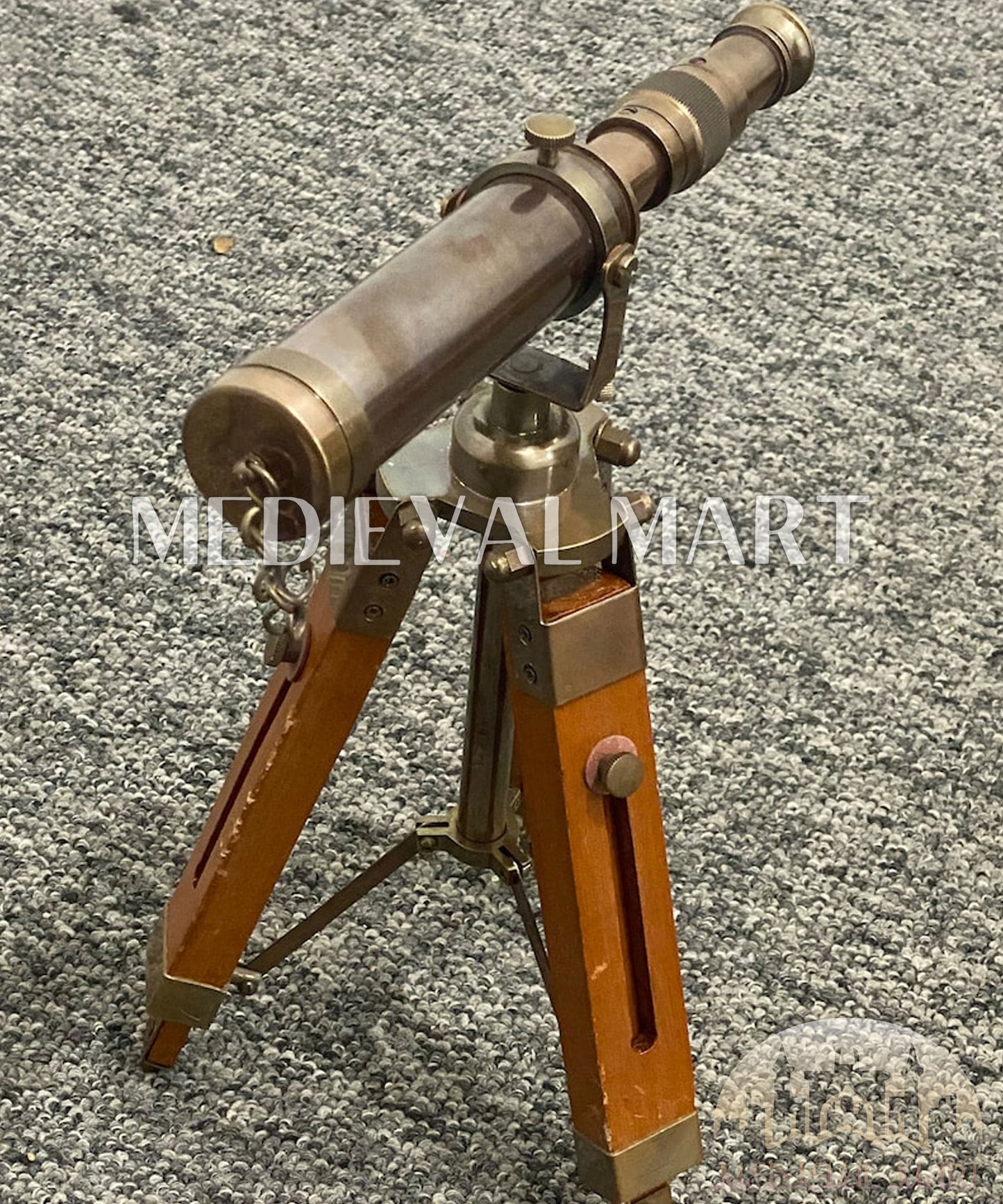 MEDIEVALMART FR Bouclier Médiéval Templier Inspiré de la Croix Zelda & Diable en Bois – Finition Bleue & Or | Cadeau pour Noël