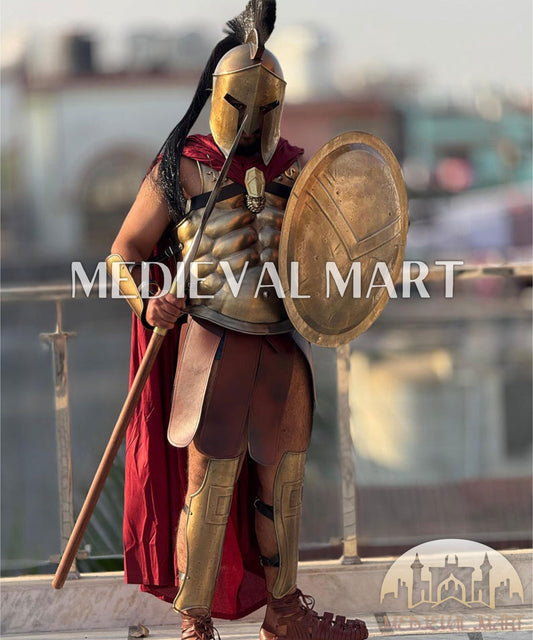 MEDIEVALMART FR Armure Médiévale de l’Empire Romain Kastenbrust – Armure Complète en Plaques avec Épée Alexander (ROA 1332)