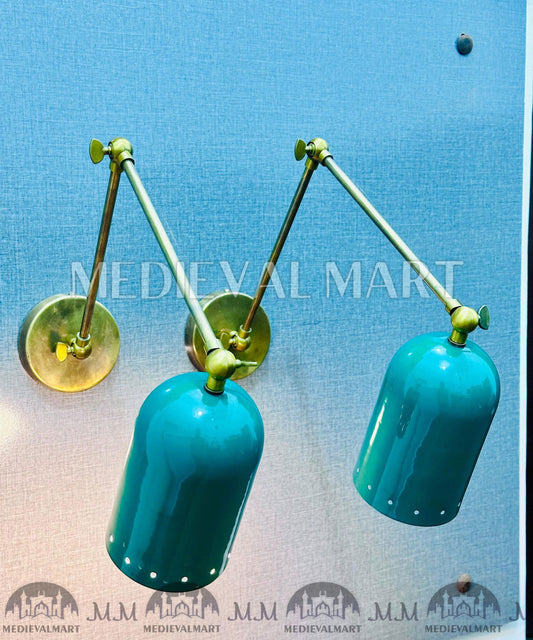 MEDIEVALMART FR Applique Murale Scarabée Vintage en Laiton : Luminaire Mural Mid-Century Modern