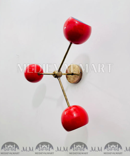 MEDIEVALMART FR Applique Murale Scarabée Vintage en Laiton : Luminaire Mural Mid-Century Modern