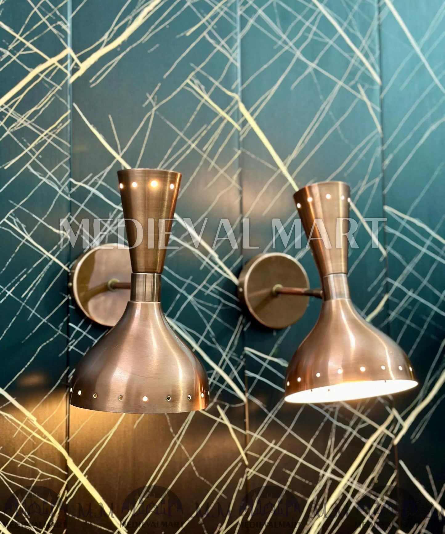 MEDIEVALMART FR Applique Murale en Laiton Fabriquée à la Main : Luminaire