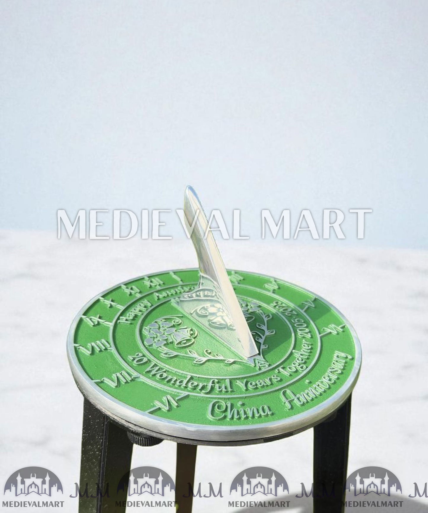 MEDIEVALMART FR Bouclier Viking Iconique Valhalla Noir/Gris – Ivar le Désossé avec Pointes en Fer | Cadeau pour Papa