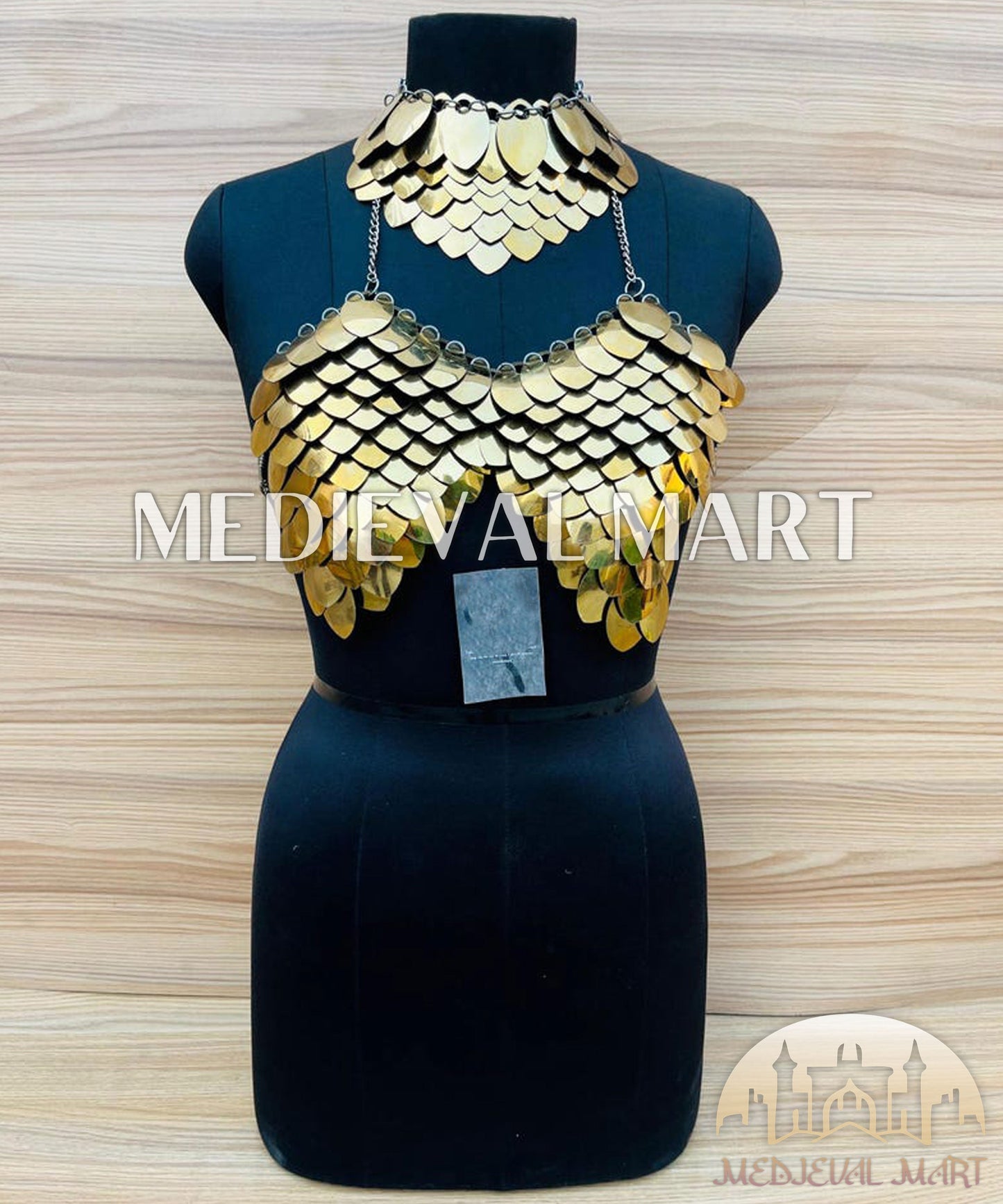 MEDIEVALMART FR Bouclier Viking Iconique Valhalla Noir/Gris – Ivar le Désossé avec Pointes en Fer | Cadeau pour Papa