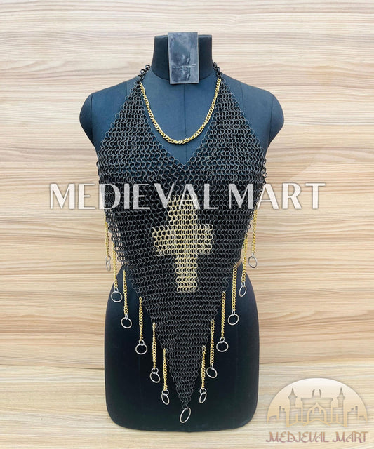 MEDIEVALMART FR Bouclier Viking Iconique Valhalla Noir/Gris – Ivar le Désossé avec Pointes en Fer | Cadeau pour Papa