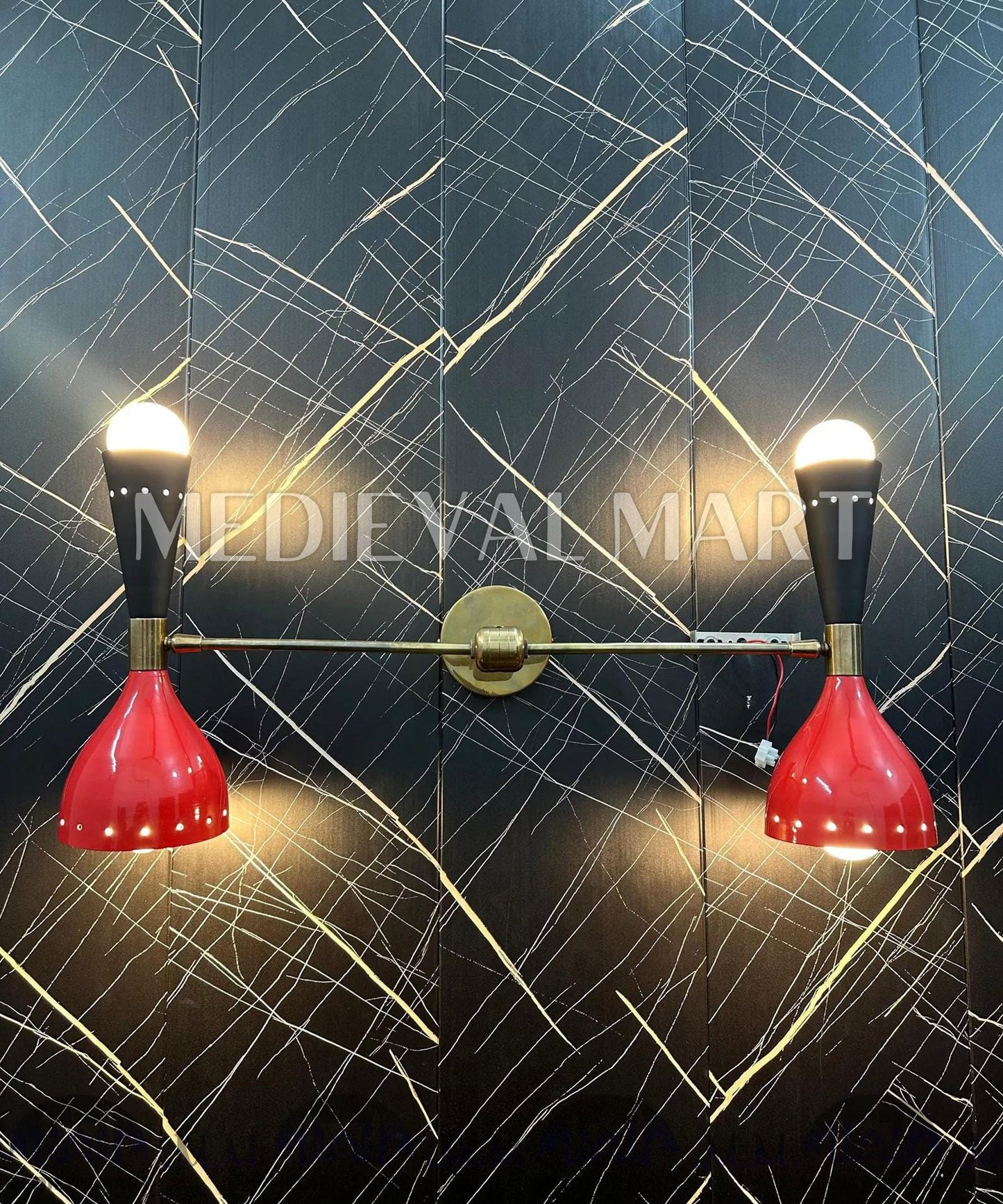 MEDIEVALMART FR Applique Murale en Laiton Fabriquée à la Main : Luminaire