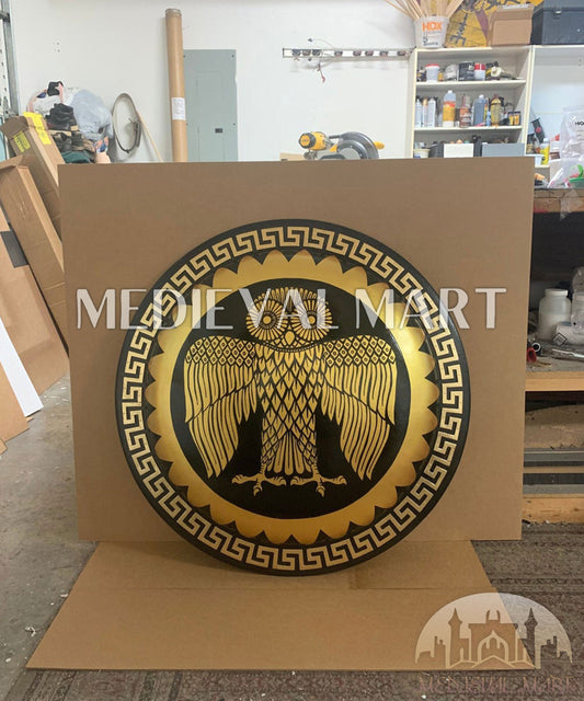 MEDIEVALMART FR Bouclier Viking Iconique Jarl Borg à Pointes en Fer – Bouclier Viking Battleworn | Cadeau pour Papa