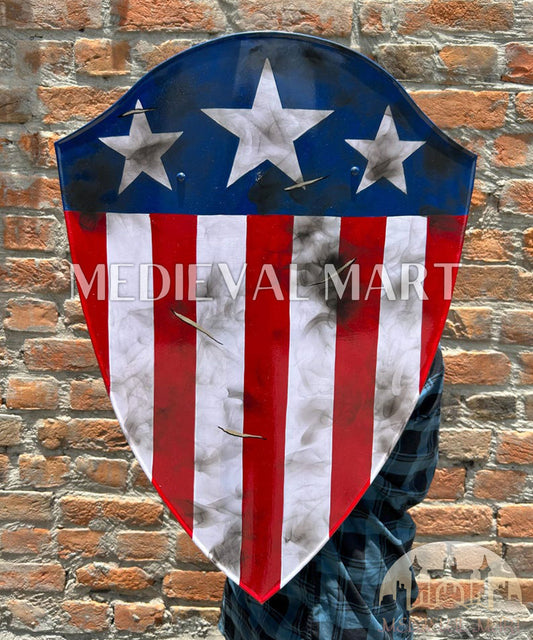 MEDIEVALMART FR Bouclier Endommagé de Steve Rogers – First Avengers | Cadeau pour Cosplay