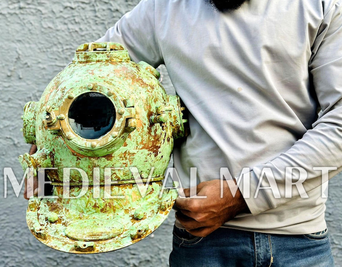 MEDIEVALMART FR Armure de Combat du XIVe Siècle – Ensemble Complet d’Armure de Buhurt avec Bassinet Klappvisor & Épée