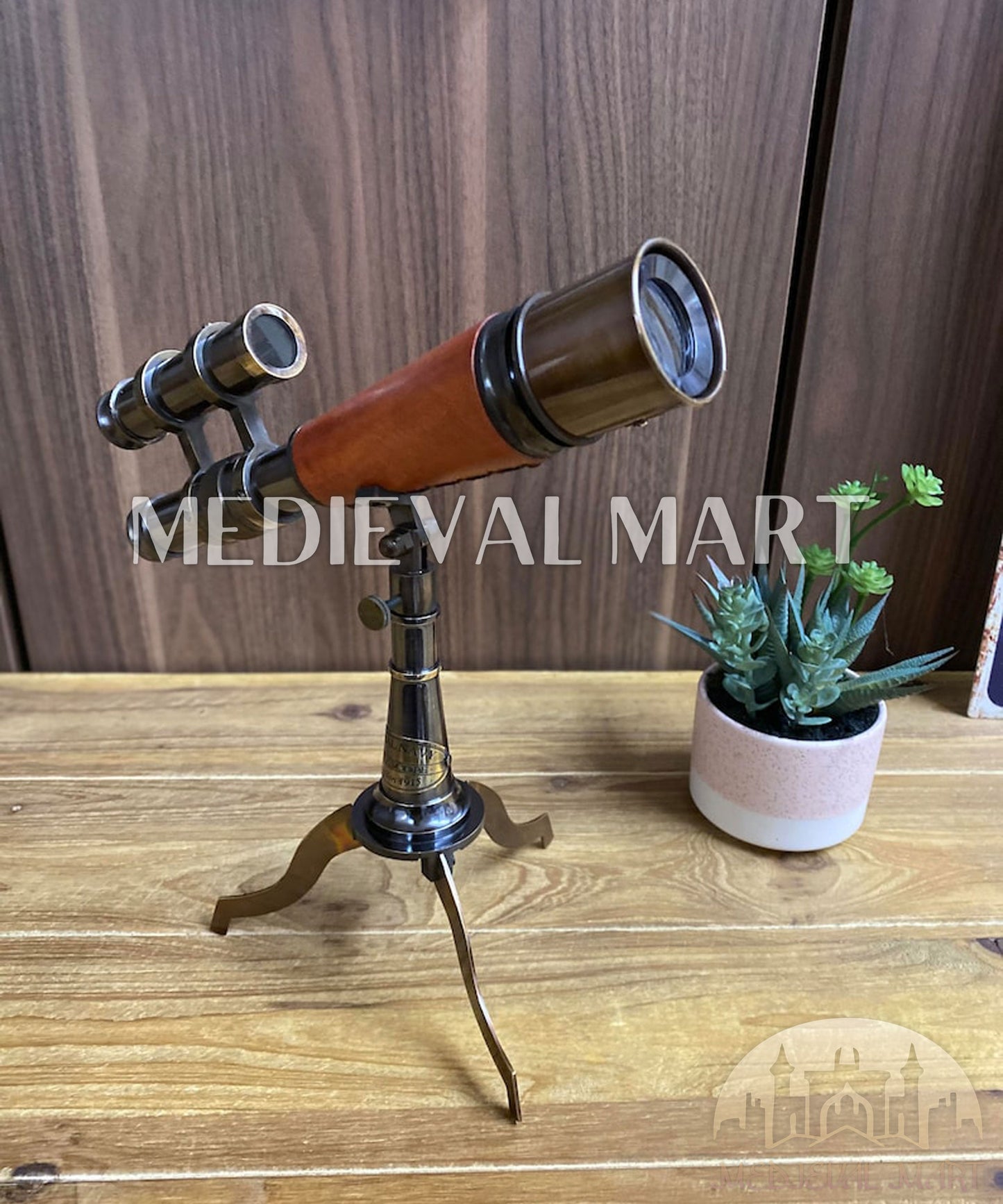 MEDIEVALMART FR Bouclier Médiéval Templier Inspiré de la Croix Zelda & Diable en Bois – Finition Bleue & Or | Cadeau pour Noël